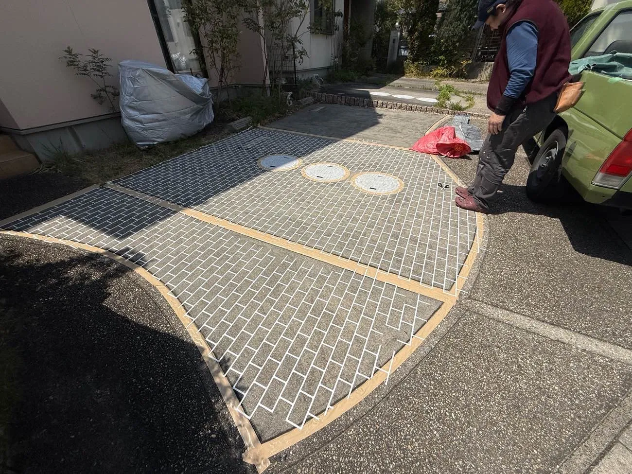 駐車場をリフォームしました